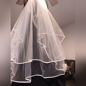 Veil with rhinestones